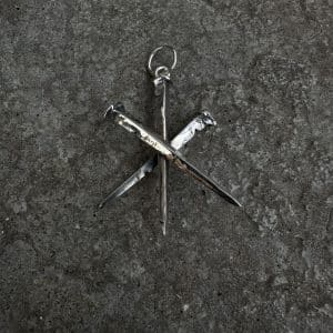 Crossed Coffin Nails Pendant