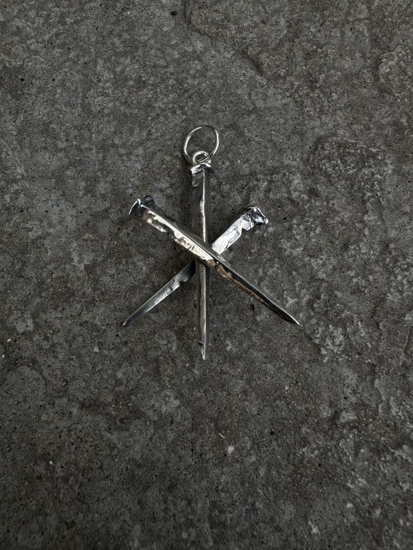 Crossed Coffin Nails Pendant